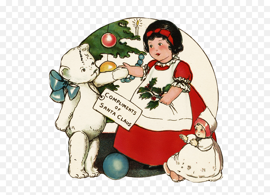 Charming Vintage Christmas Clip Art - Old Fashioned Vintage Christmas Round Clipart Emoji,Christmas Holy Clipart