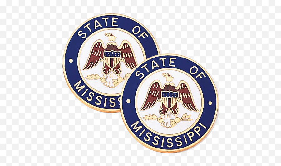 Mississippi State Seal Lapel Pins Emoji,Mississippi State Logo Png