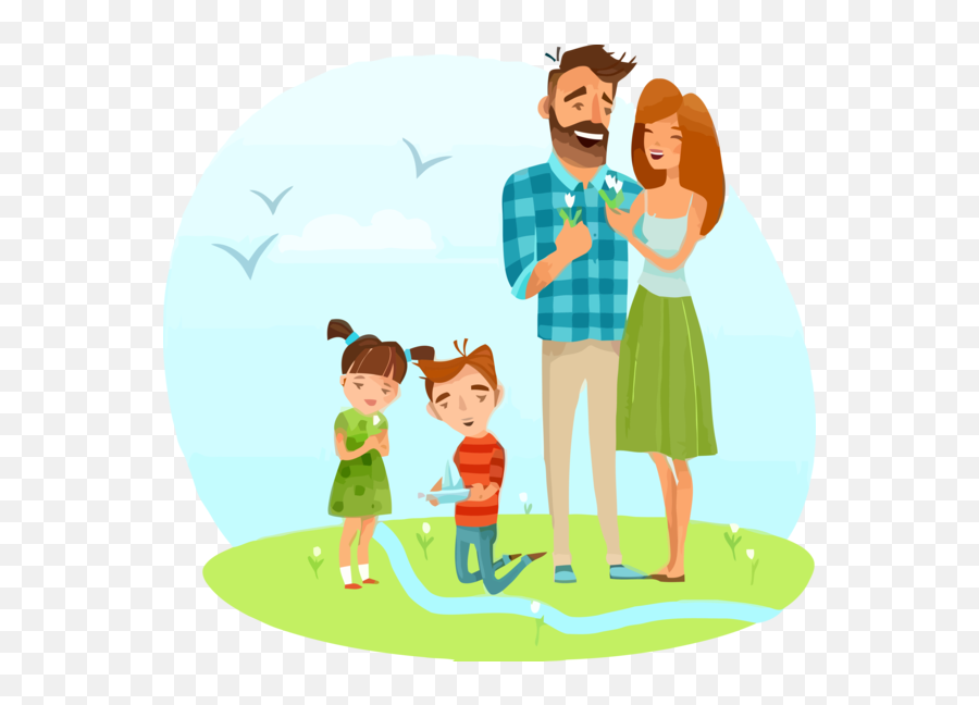 Family Day People In Nature Cartoon People For Happy Family Emoji,Nature Transparent
