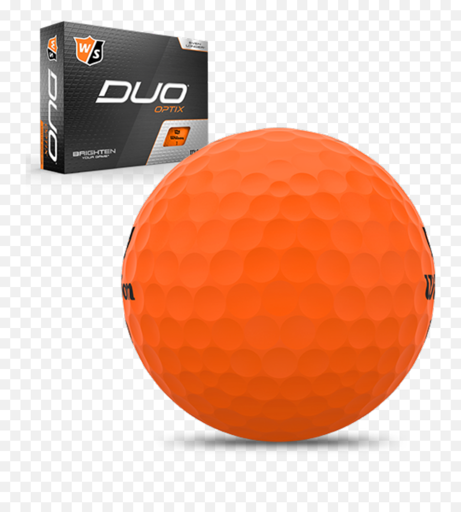 Duo Optix Golf Balls - Orange Text Emoji,Golf Ball Transparent Background