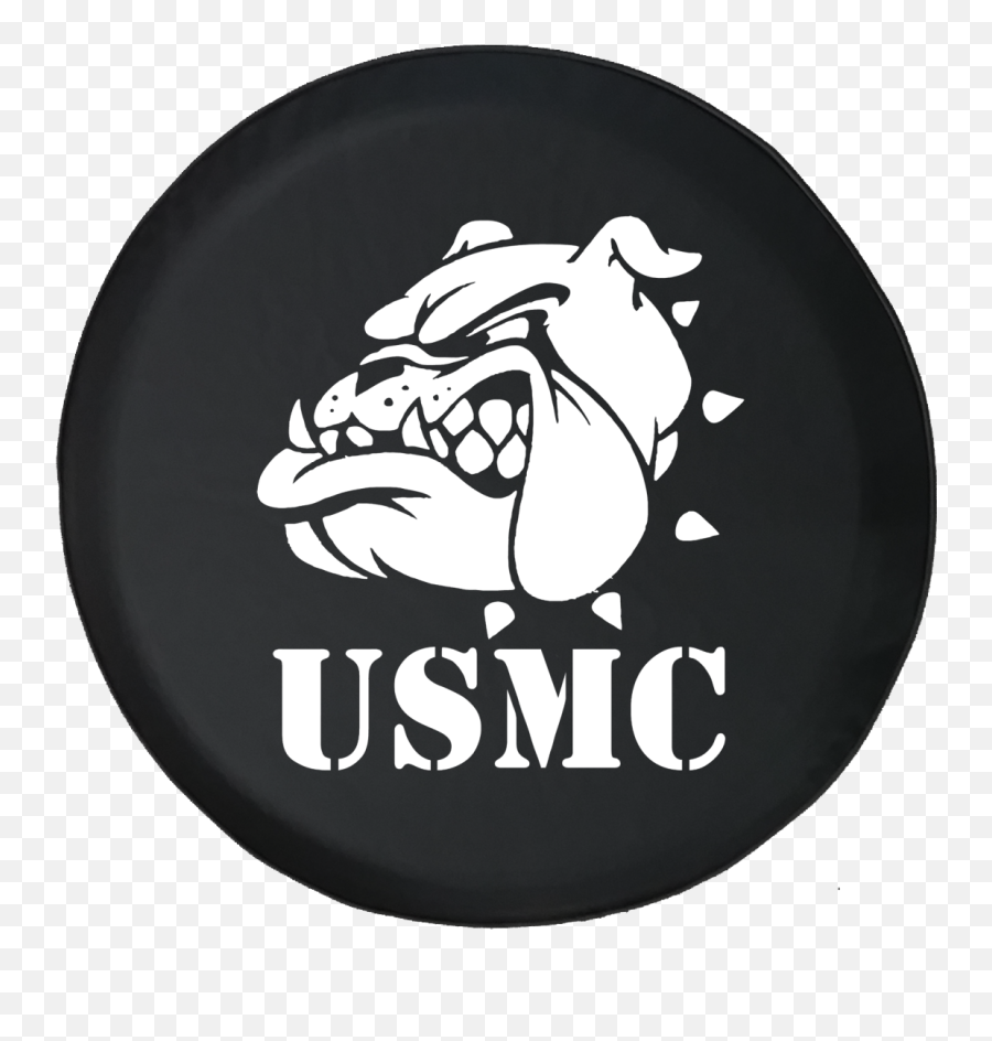 Spare Tire Cover Semper Fi Bulldog Military One Shot One Emoji,Semper Fi Logo