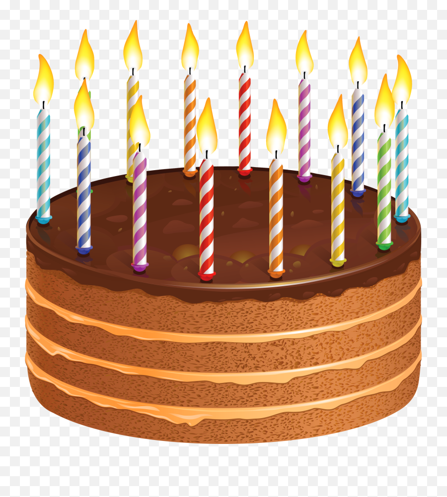 Library Of Chocolate Birthday Cake Clip Royalty Free Png - Birthday Cake Clipart Candles Emoji,Cake Clipart