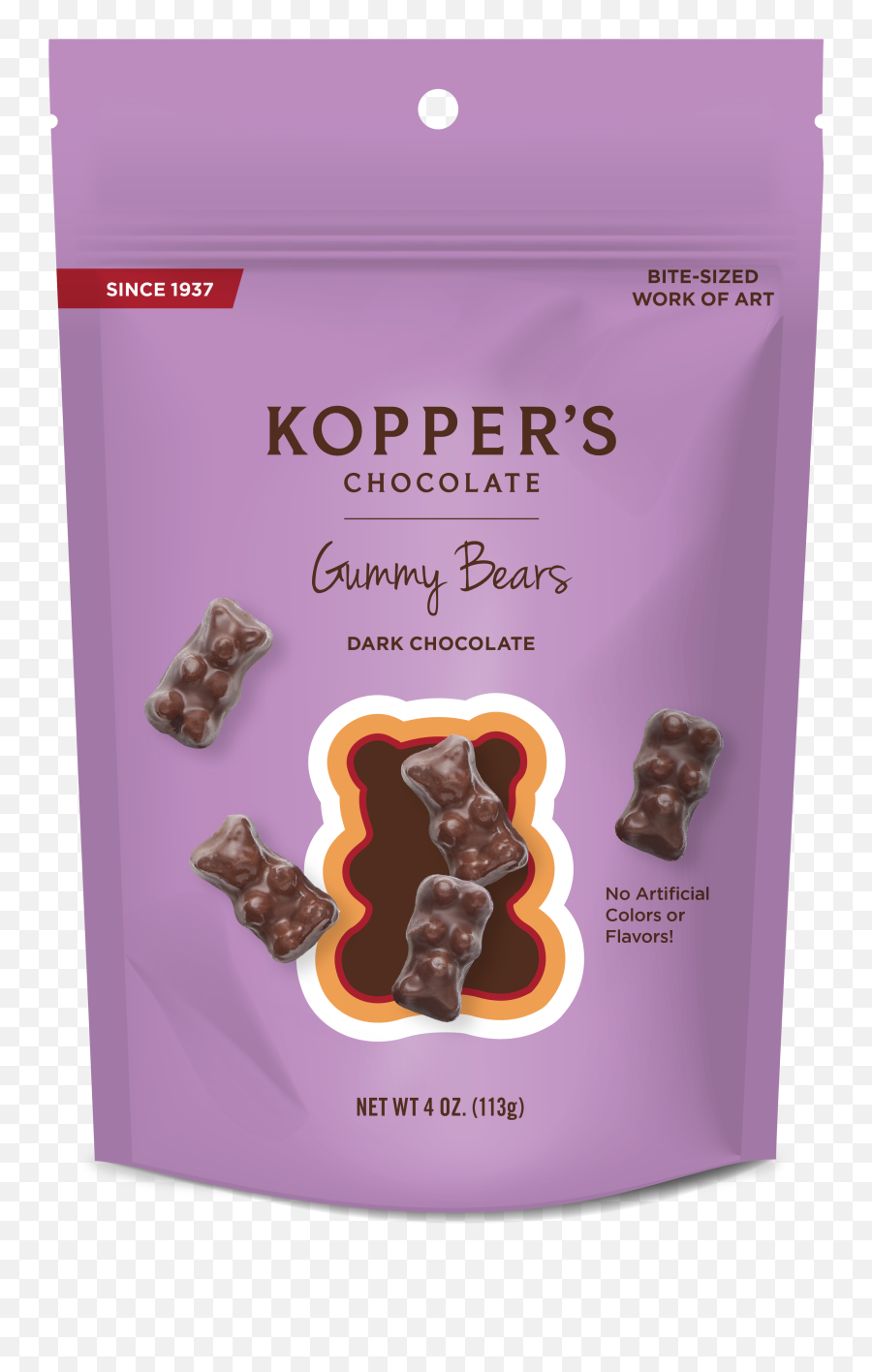 Dark Chocolate Gummy Bears - Pouch Emoji,Gummy Bear Png