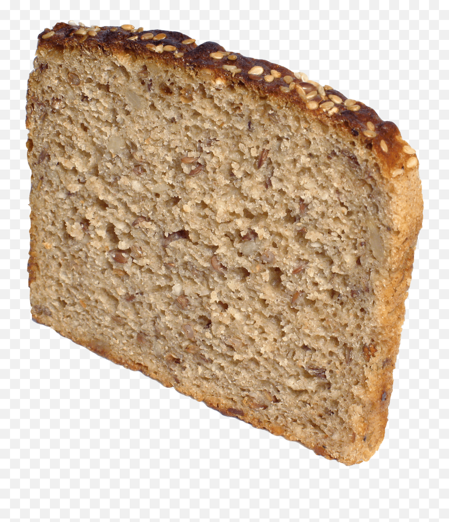 Slice Of Brown Bread Transparent Png - Slice Of Bread Transparent Emoji,Bread Png