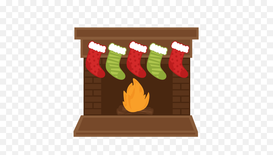 Christmas Fireplace Stockings Svg - Christmas Stockings On Fireplace Clipart Emoji,Fireplace Clipart