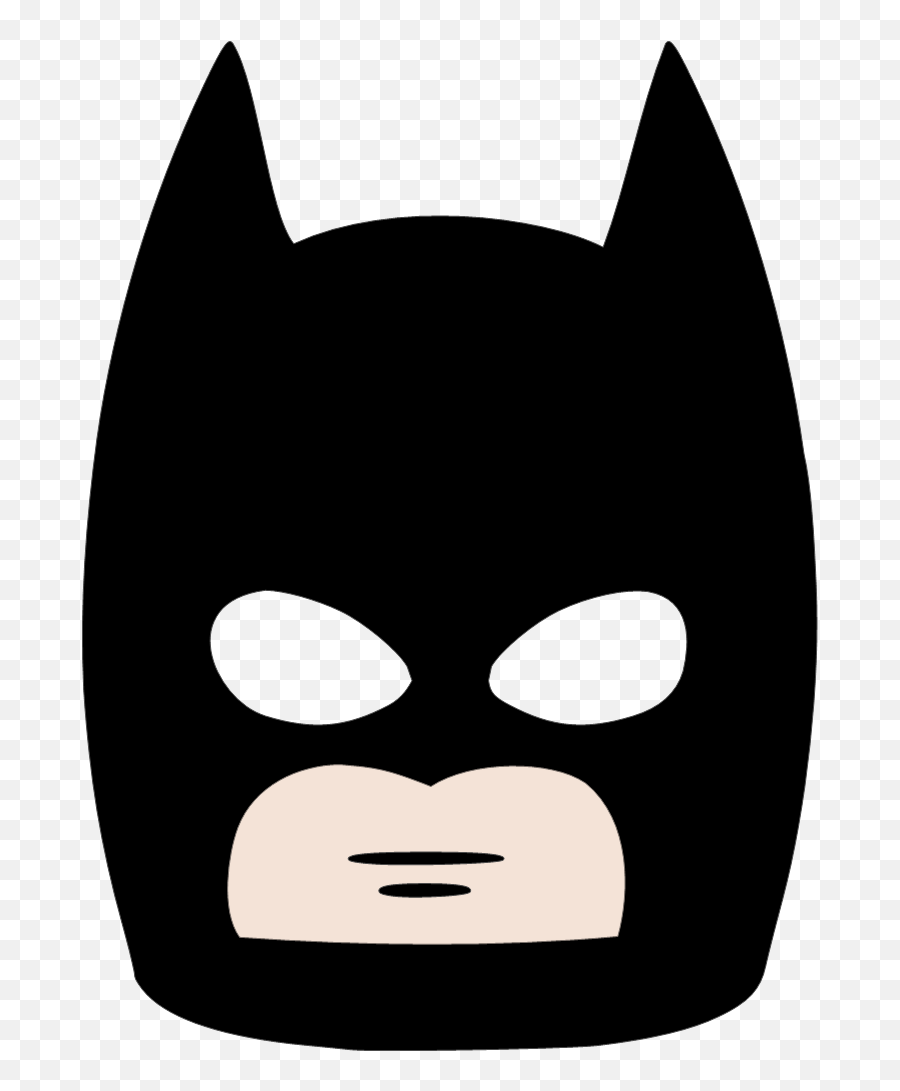 Download Batman Mask Free Png - Cartoon Batman Mask Png Emoji,Mask Clipart