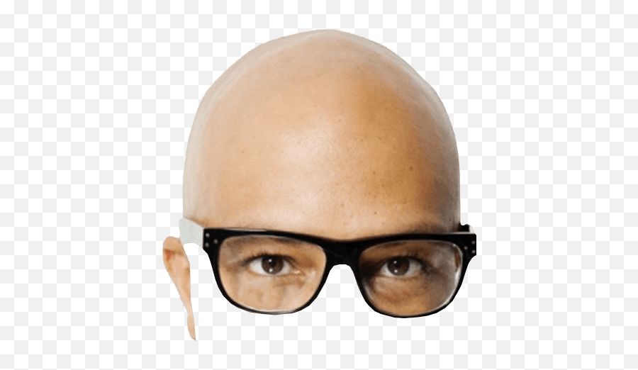 Bald Head And Glasses Transparent Background Image Free - Transparent Background Bald Head Png Emoji,Sunglasses Transparent Background