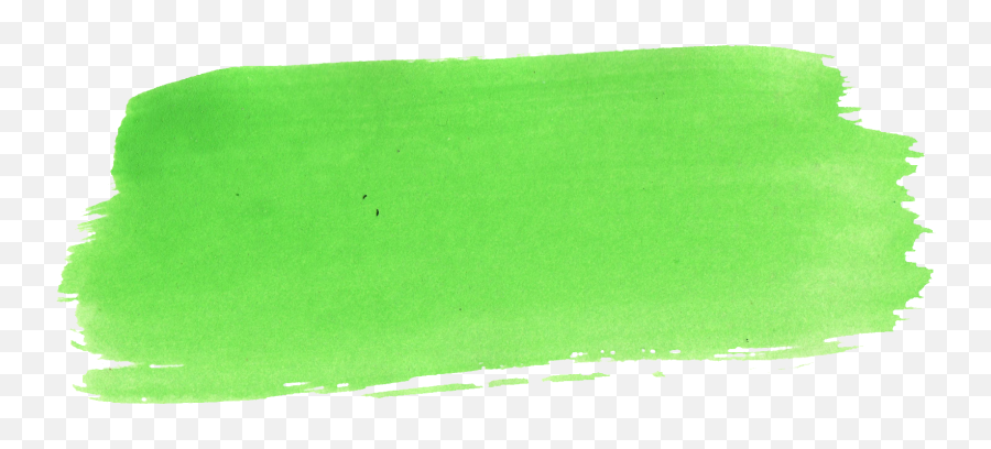 37 Green Watercolor Brush Stroke - Horizontal Emoji,Green Png