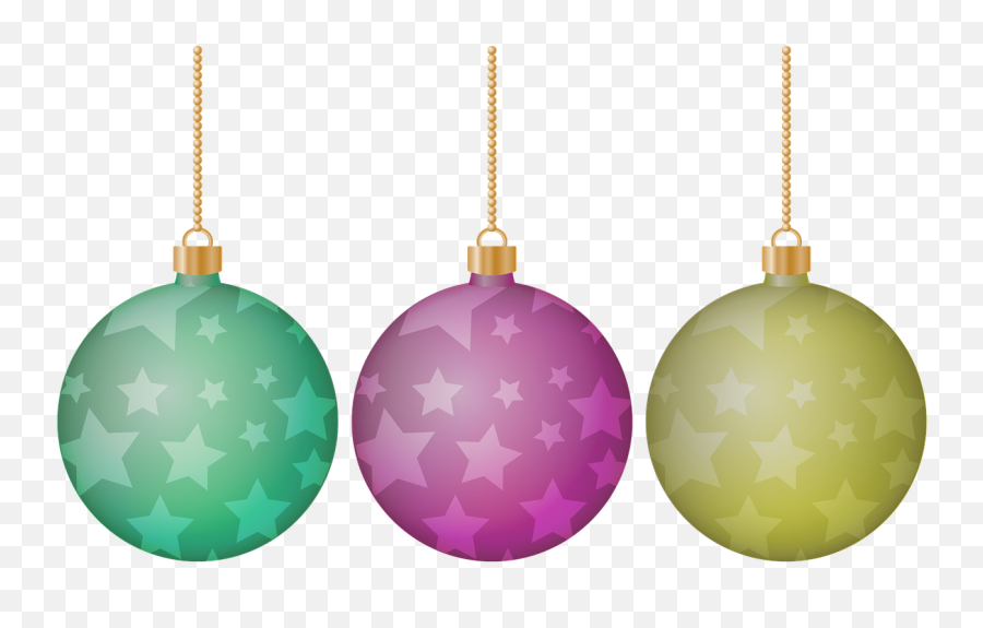 Colourful Christmas Balls Clipart Free Download Transparent - Christmas Day Emoji,Balls Clipart