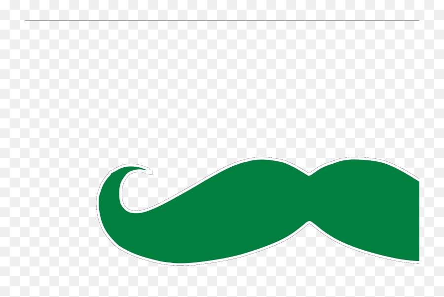 Green Mustache Clip Art - Vertical Emoji,Mustache Clipart