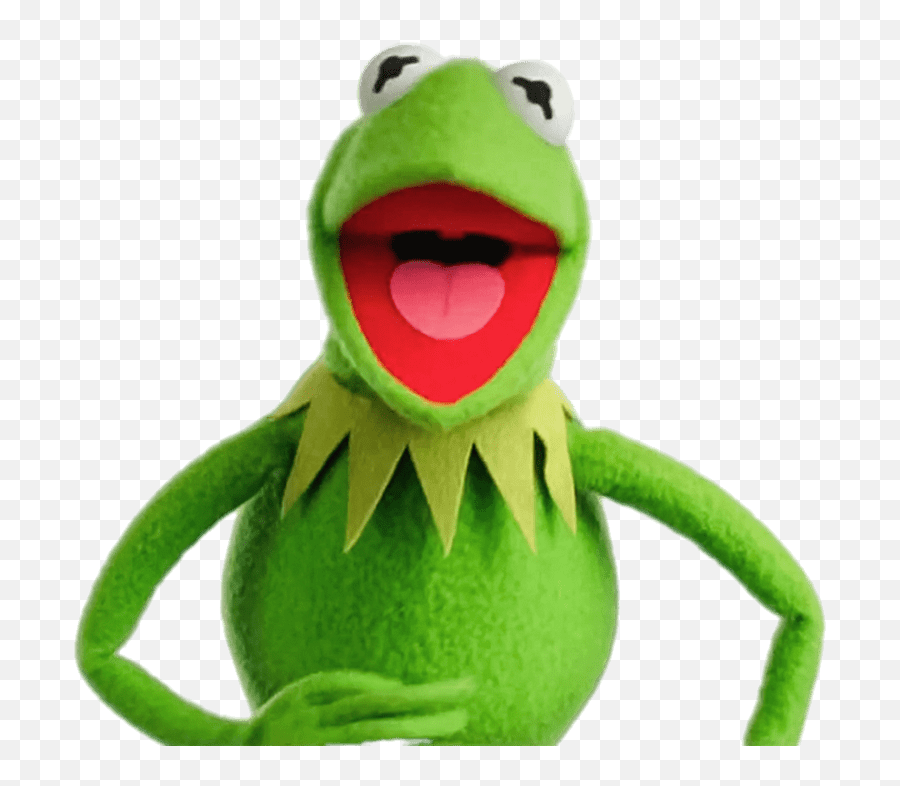 Frog Laughing - Kermit Transparent Background Emoji,Kermit The Frog Transparent