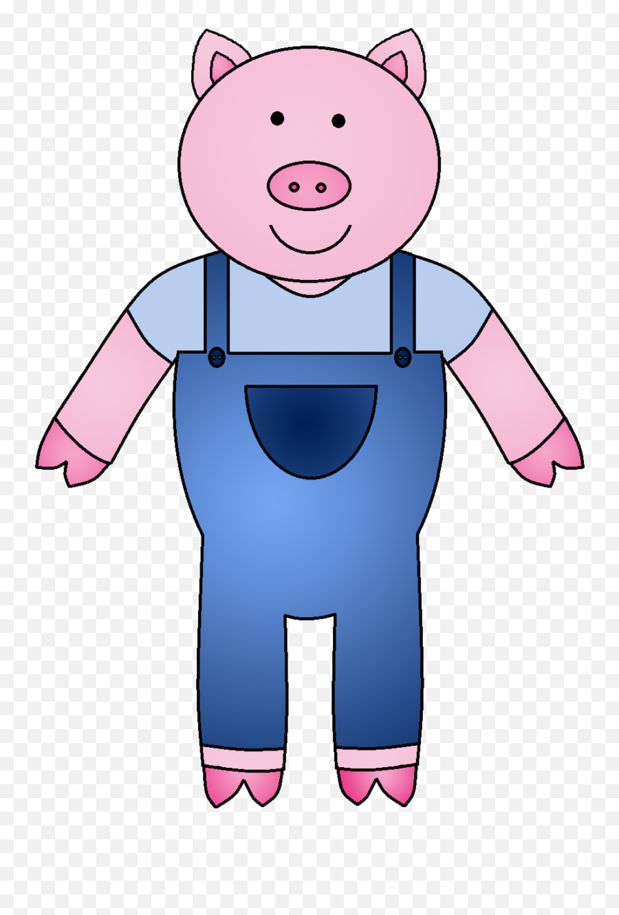 Clip Art Three Pigs Clipart - Three Little Pigs Emoji,Pigs Clipart