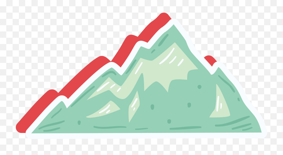 Cartoon Mountain Clip Art - Green Cartoon Mountain Icon Png Clip Art Cartoon Mountain Emoji,Mountain Transparent Background