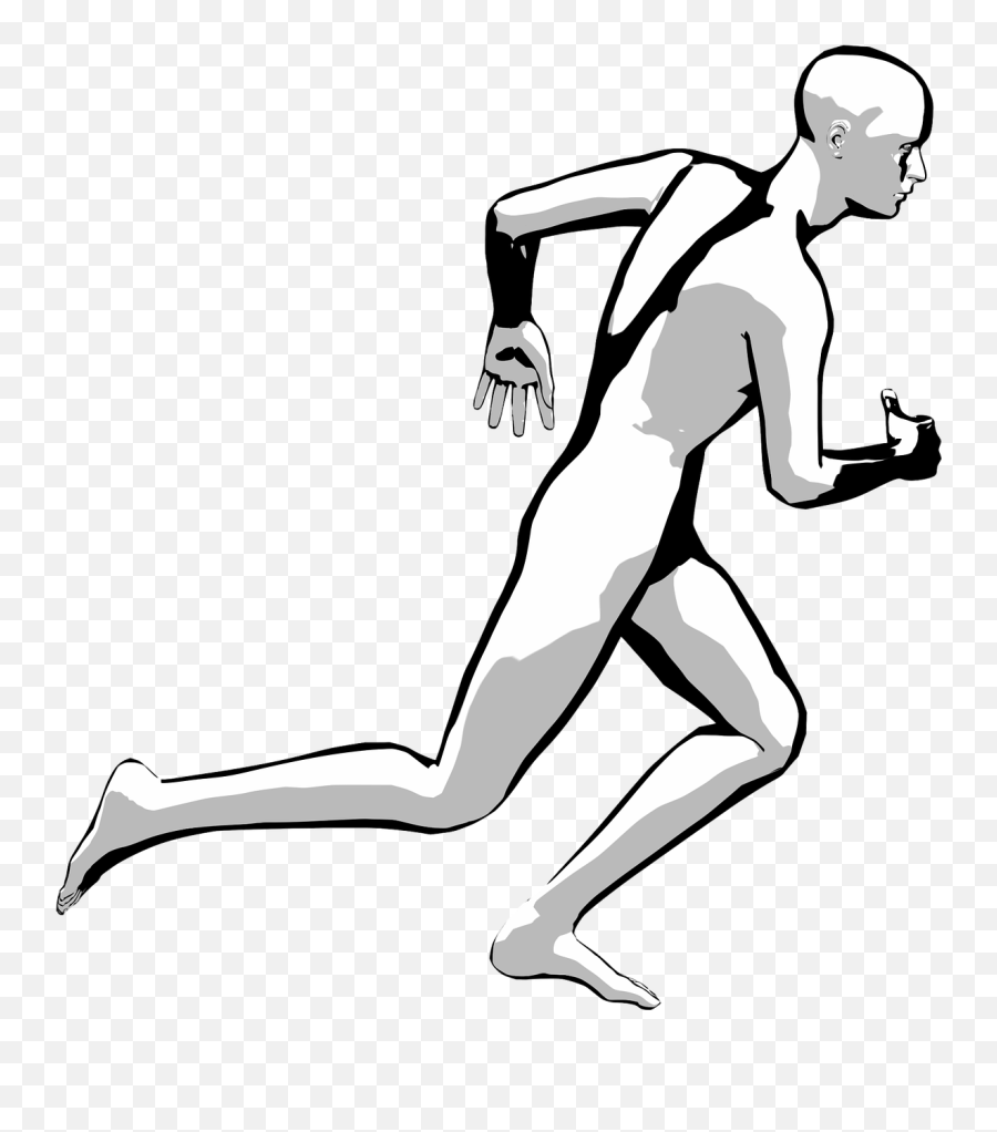 Running Man Movement Person Png - Dibujo Movimiento Del Cuerpo Humano Emoji,Person Running Png