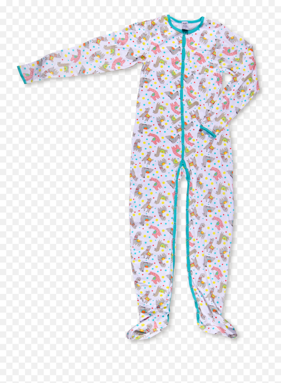 Alpaca Adult Footed Jammies - Pajamas Emoji,Alpaca Png