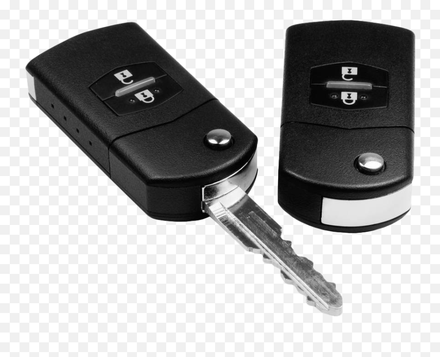 Download Control Remote Keys Car Transponder Black Key - Car Remote Key Png Emoji,Key Clipart Black And White