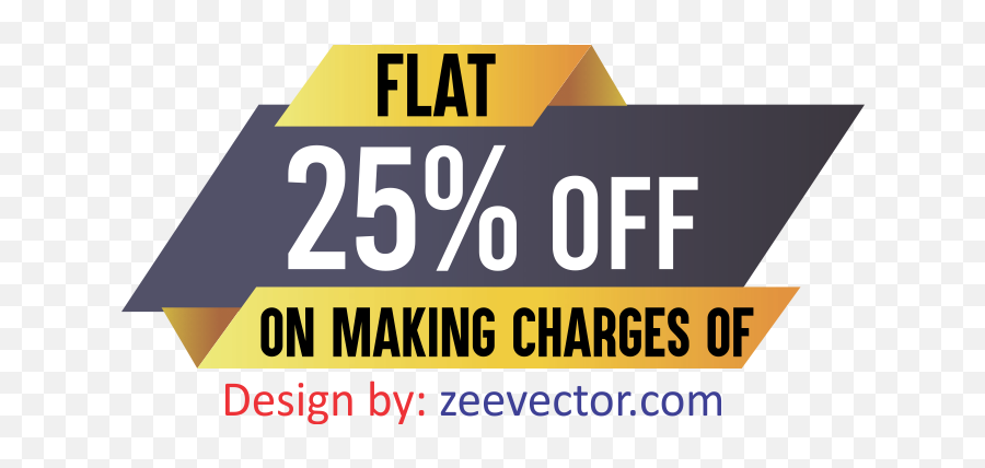 Flat 25 Percent Off Vector Label Design - Flat 25 Off Logo Emoji,50% Off Png