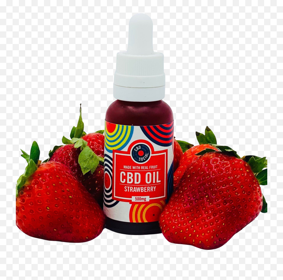 Strawberry Cbd Oil Full Spectrum - Fresh Emoji,Strawberries Png