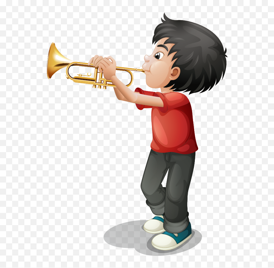 Musical Musician Clip Art Cute Cartoon Children - Play Play Wind Instruments Clipart Emoji,Musician Clipart