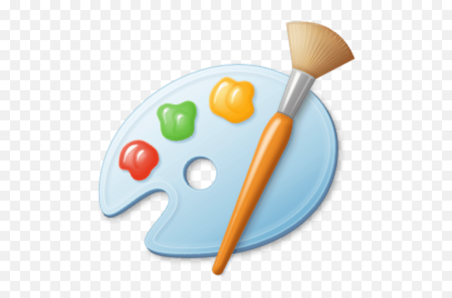 Paint Palette And Paint Brush - Windows Paint Icon Png Windows Paint Logo Emoji,Paint Pallette Clipart