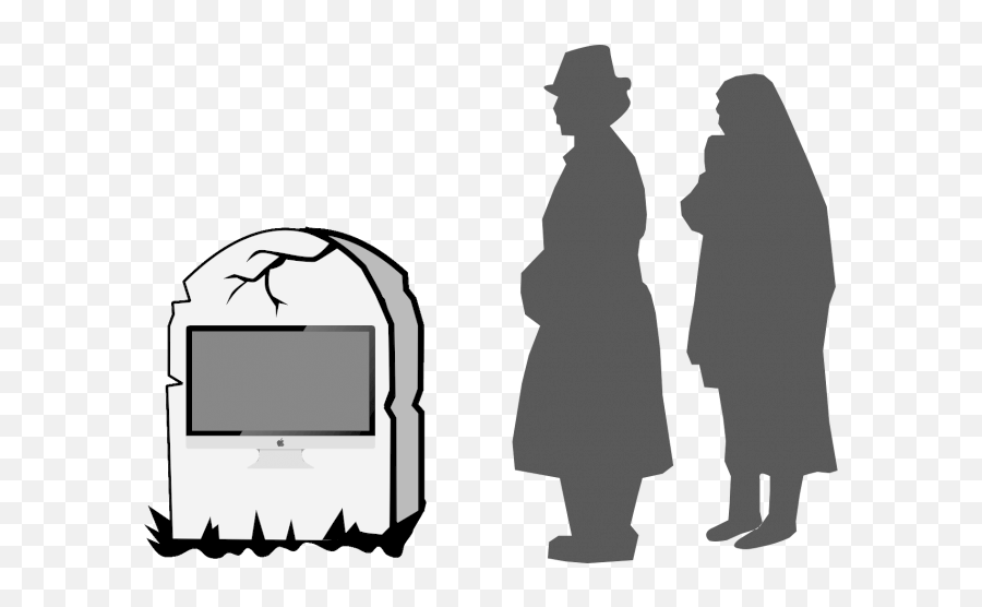 How Long Does A Mac Last - Tombstone Clipart Png Transparent Crt Television Emoji,Tombstone Clipart