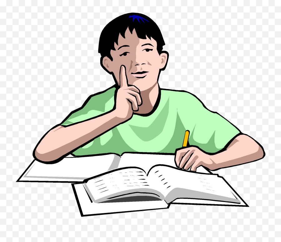 Free Boy Studying Cliparts Download - Boy Studying Clipart Emoji,Study Clipart