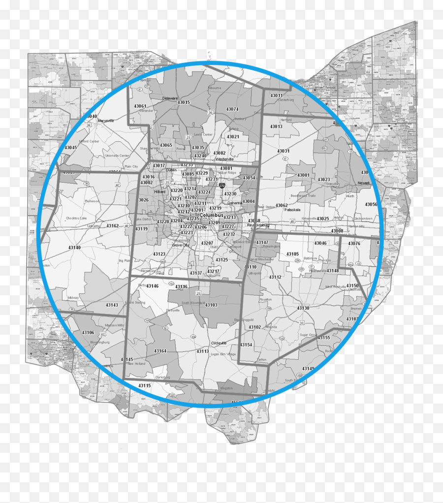 Columbus - Ohmap Trusted Columbus Oh Plumbing Company The Emoji,Ohio Outline Png