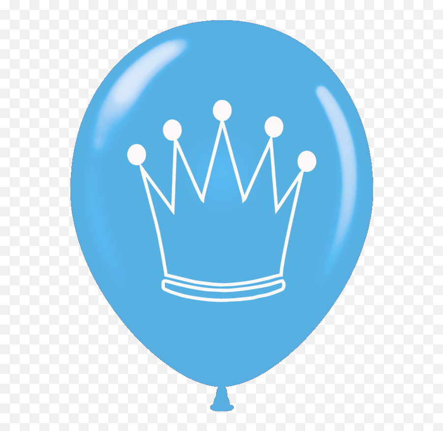 Download Hd Balloons 12 Inch Prince Crown 50 Pcs - Balloon Emoji,Prince Crown Png