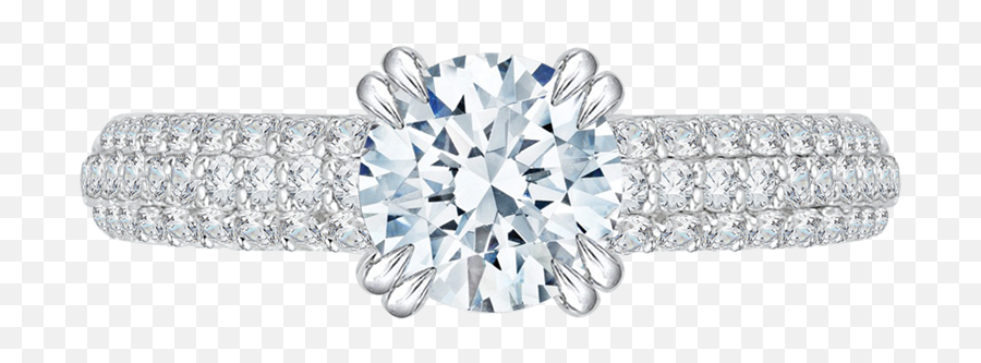 18k White Gold Engagement Ring Ca0035ek - 37w Engagement Emoji,Ring Transparent Background