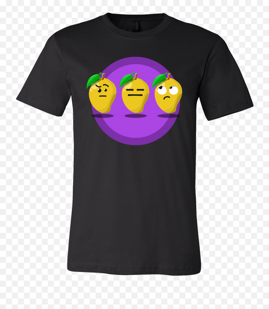 Funny Cartoon Fruit Feeling Mood Confused Mango Face T - Shirt Emoji,Confused Face Transparent