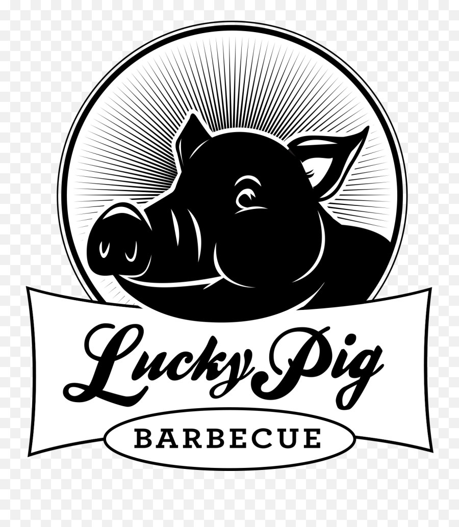 Lucky Pig Bbq Logo - Love Ricky Emoji,Pig Logo
