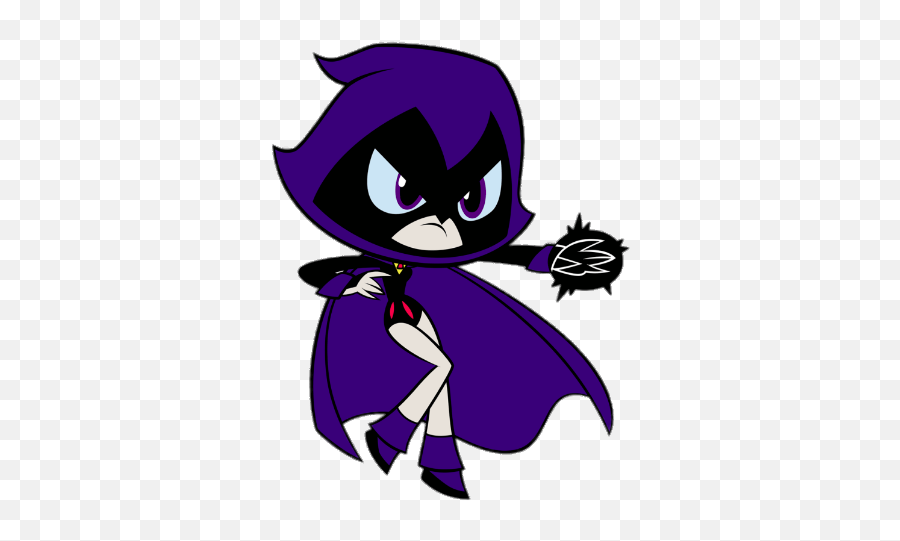 Check Out This Transparent Teen Titans Go Raven Aiming Png Image - Raven Teen Titans Go Transparent Emoji,Teen Titans Go Logo