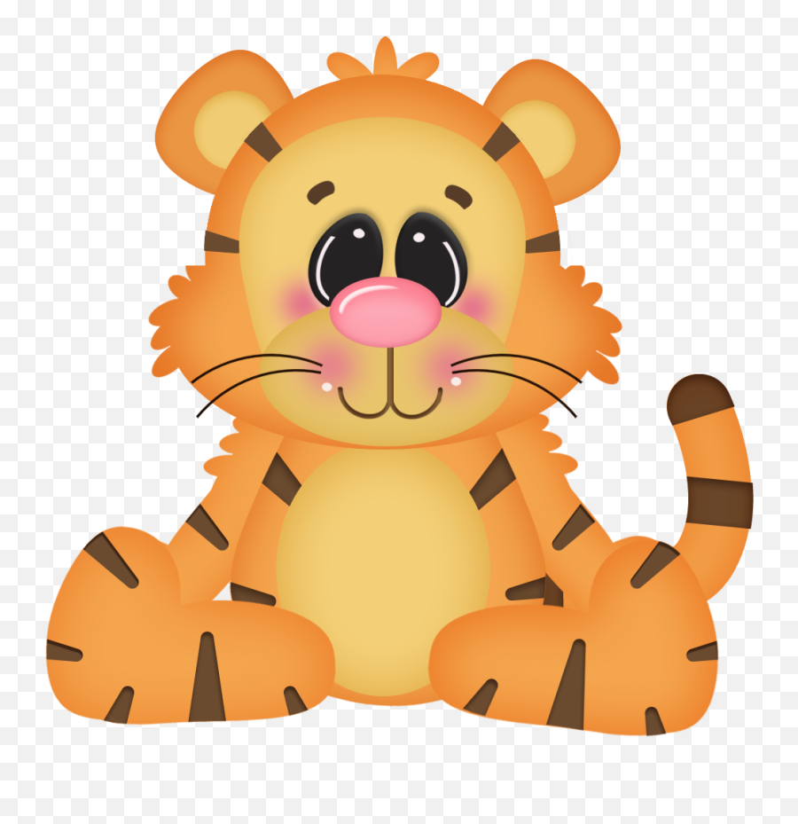 Floresta E Safari 3 - Jungle Animals Clipart Baby Tiger Emoji,Tiger Clipart