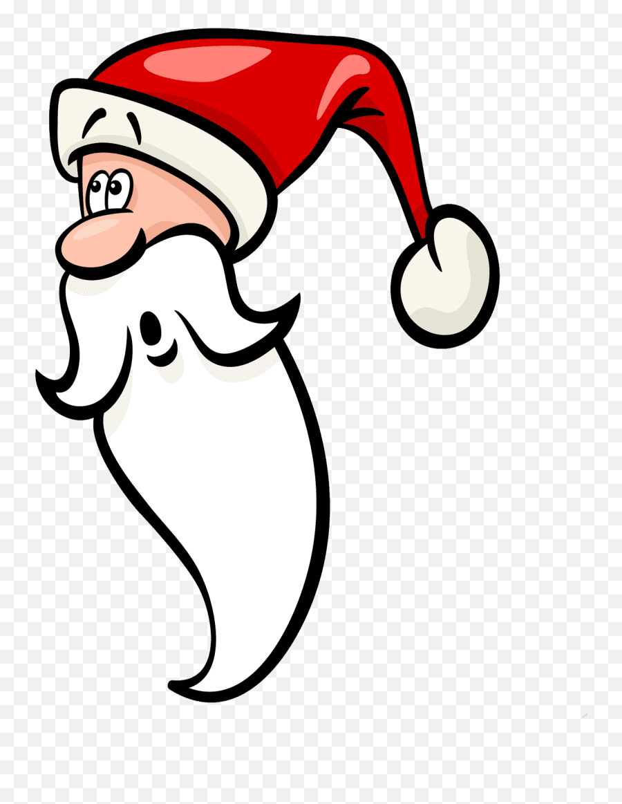Free Cute Santa Face Clipart For Your - Weihnachtsmann Comic Lustig Emoji,Santa Face Clipart