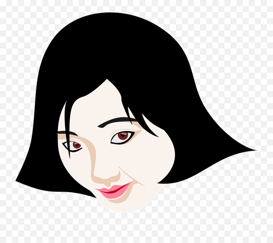 Beauty Japanese Asian - Japanese Female Face Illustration Emoji,Beauty Clipart