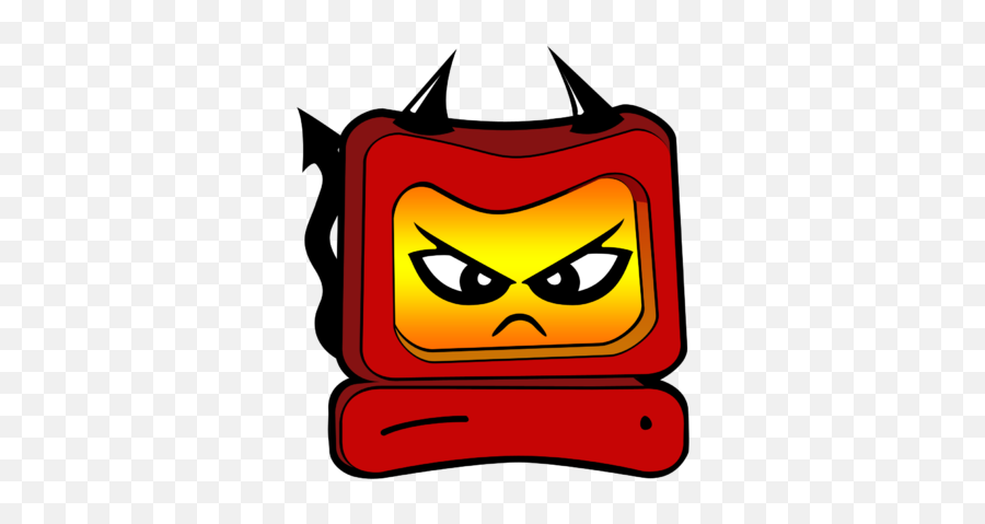 Devil Computer Clip Art - Devil Computer Clipart Emoji,Bad Clipart