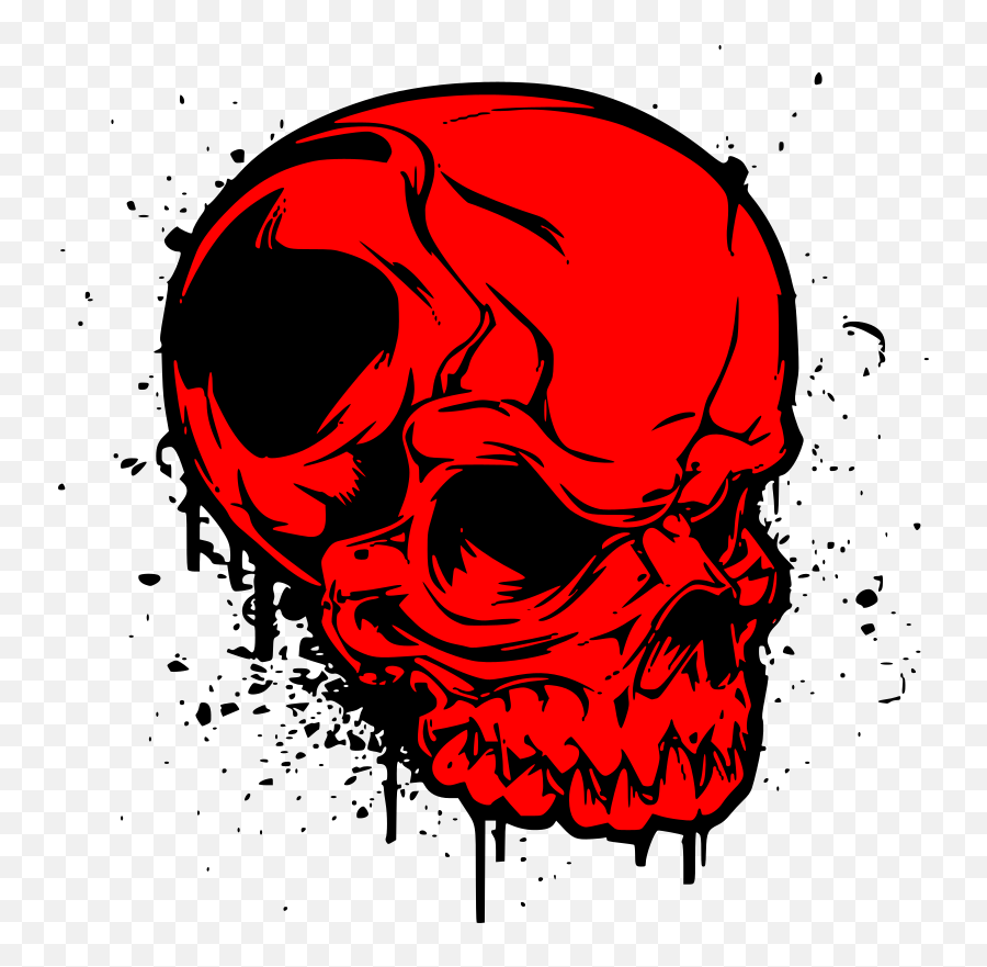 Red Skull - Dot Emoji,Red Skull Png