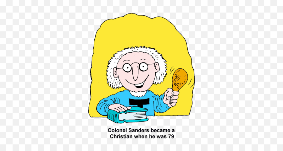 Colonel Sanders Became A Christian When - Happy Emoji,Colonel Sanders Logo