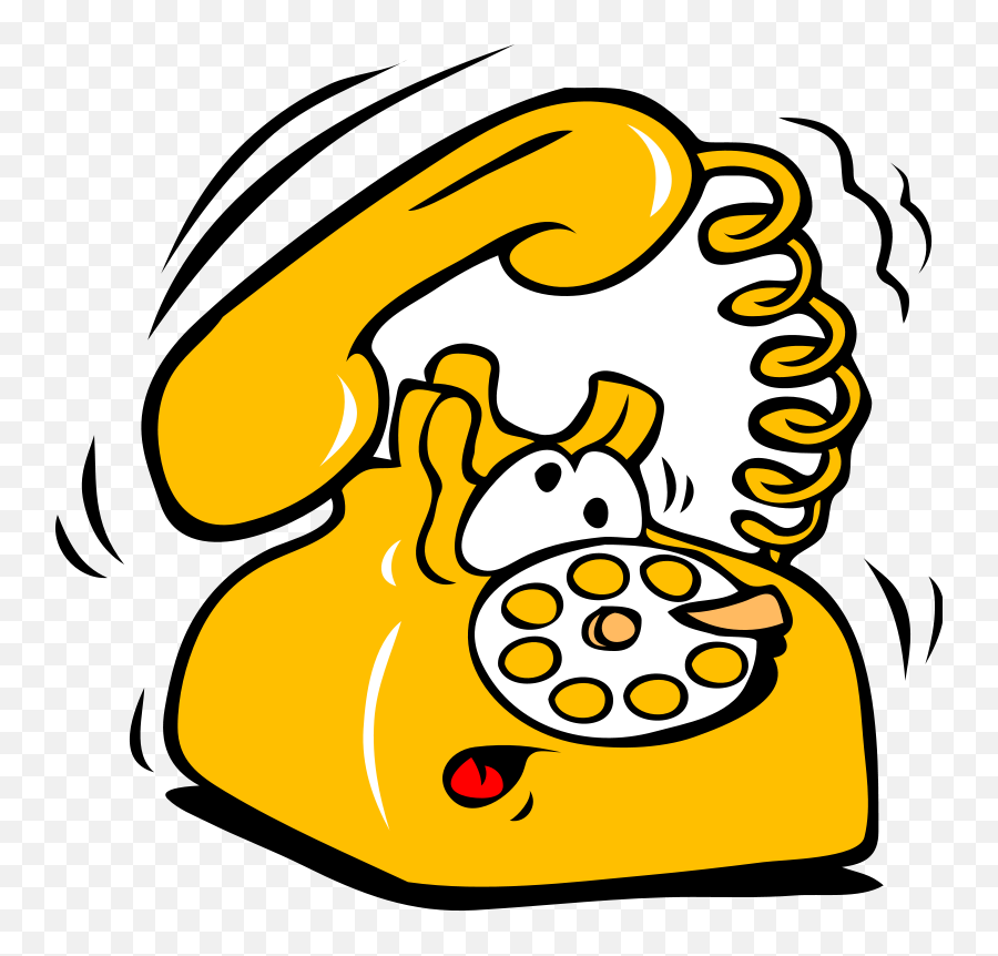 Cartoon Phone Clipart - Clip Art Bay Cartoon Telephone Logo Emoji,Email Clipart