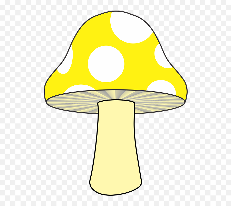 Mushroom Clipart Yellow Mushroom - Yellow Mushroom Clipart Emoji,Fungus Clipart