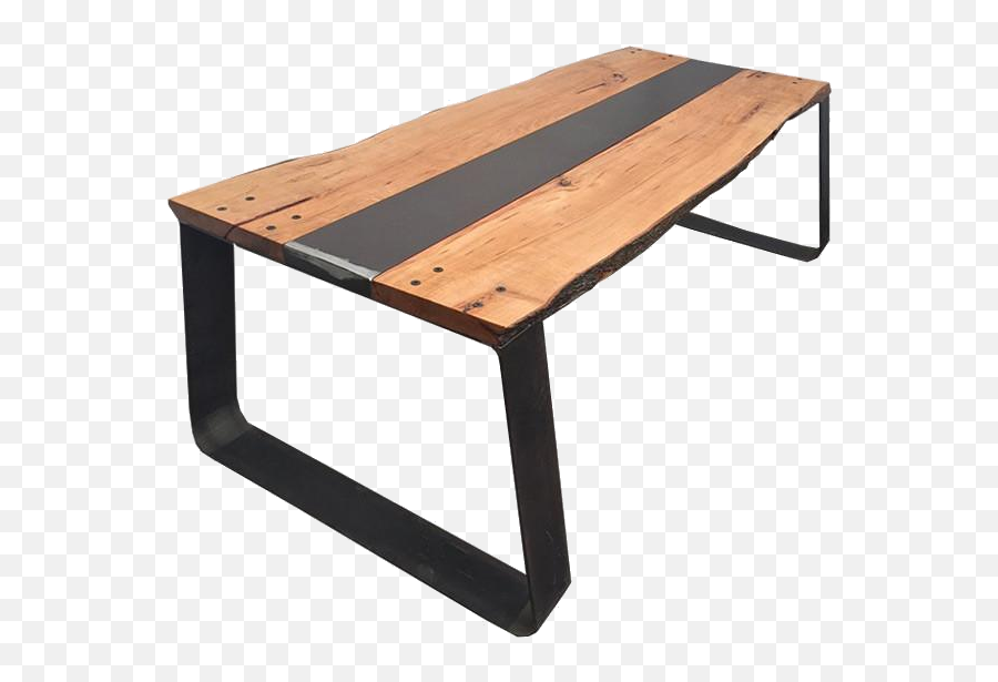 Buy Live Edge Dining Table - Industrial Reclaimed Wood Emoji,Wooden Table Png