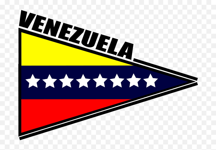 Bandera De Venezuela Triangular - Venezuela Clipart Png Emoji,Bandera De Colombia Png