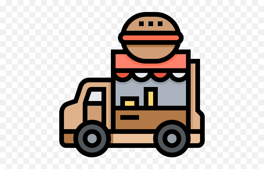 Facility Food Hamburger Sell Truck Icon - Free Download Emoji,Fast Food Restaurant Clipart