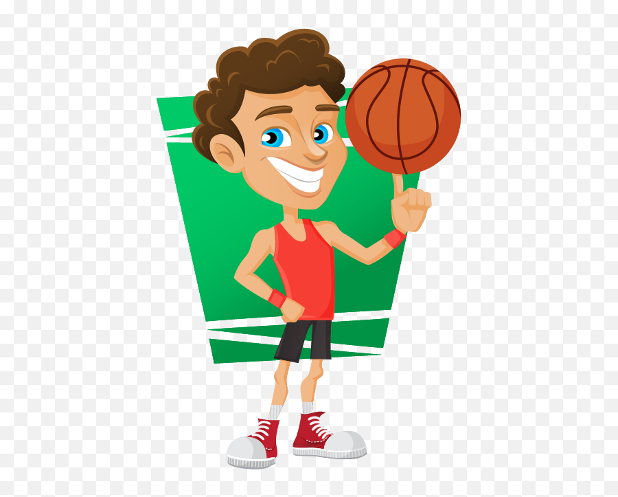 Download Png Black And White Stock Free - Basketball Player Cartoon White Background Emoji,Basketball Player Clipart