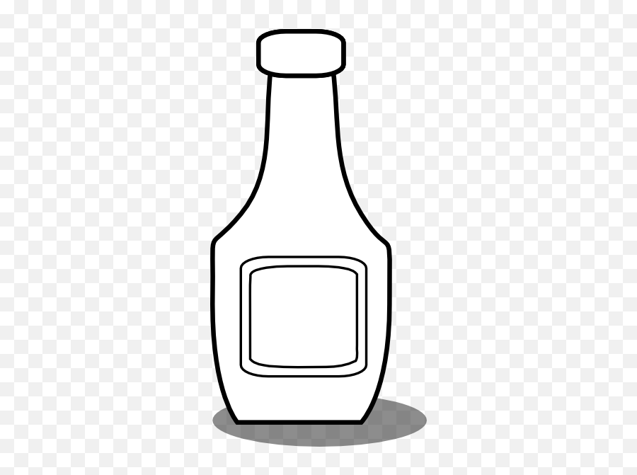 Ketchup Bottle Black And White Clip Art - Sauce Bottle Clipart Black And White Emoji,Sunscreen Clipart