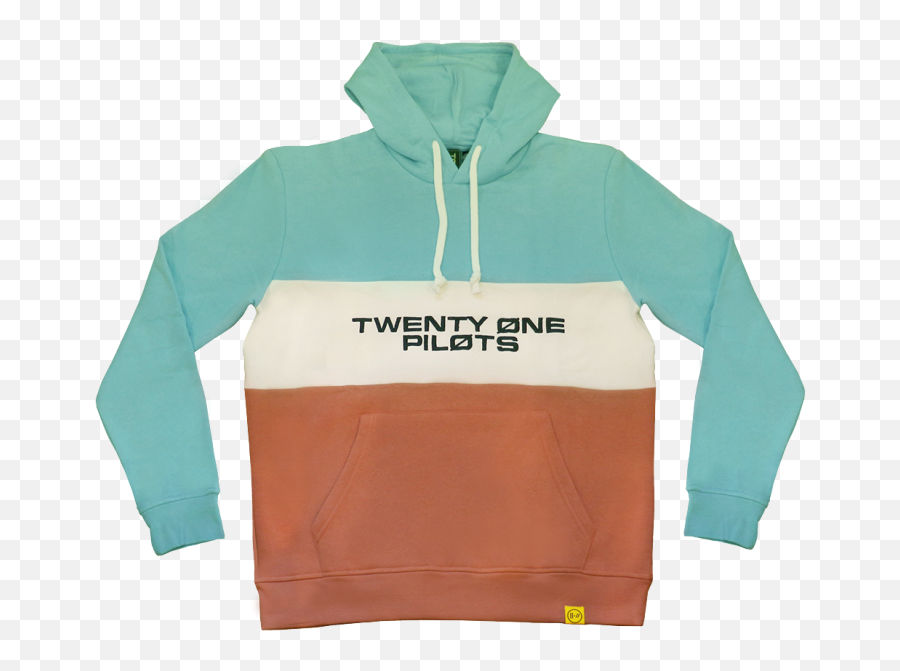 Color Block Hoodie - Twenty One Pilots Red And White Blue Hoodie Emoji,Twenty One Pilots Logo