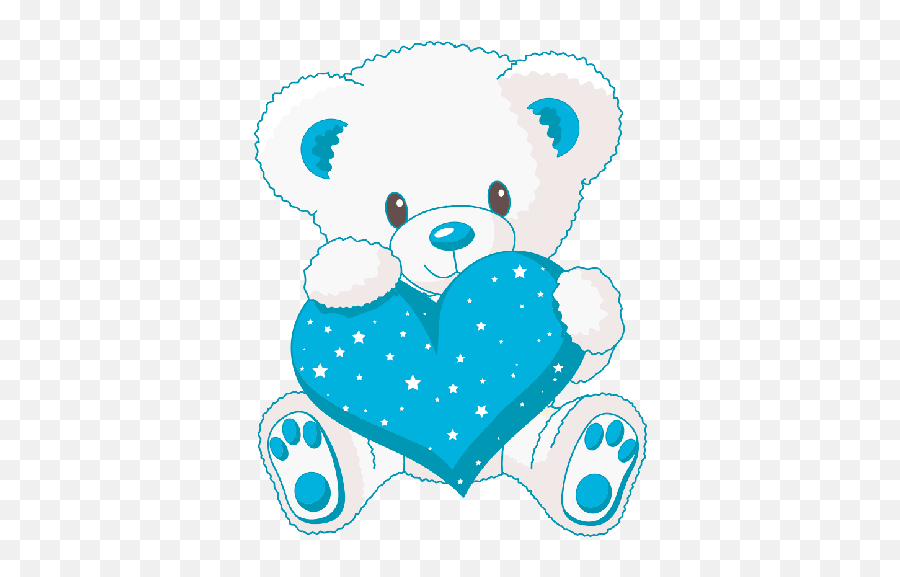 Cute White Bears - Cute Bears Clipart Blue Teddy Bear Baby Clipart Emoji,Bears Clipart