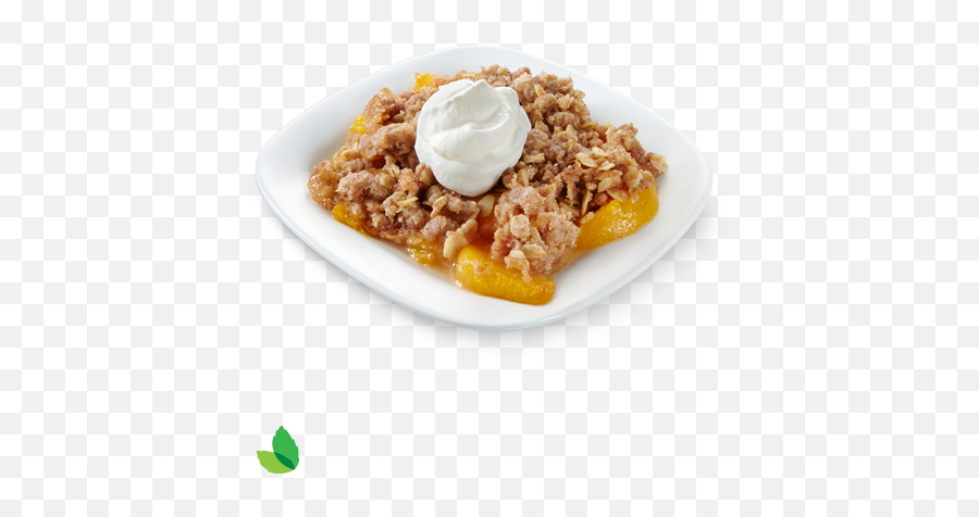 Warm Peach Crisp With Vanilla Whipped Cream Filling Recipe - Peach Crisp With Whip Cream Emoji,Peaches Png