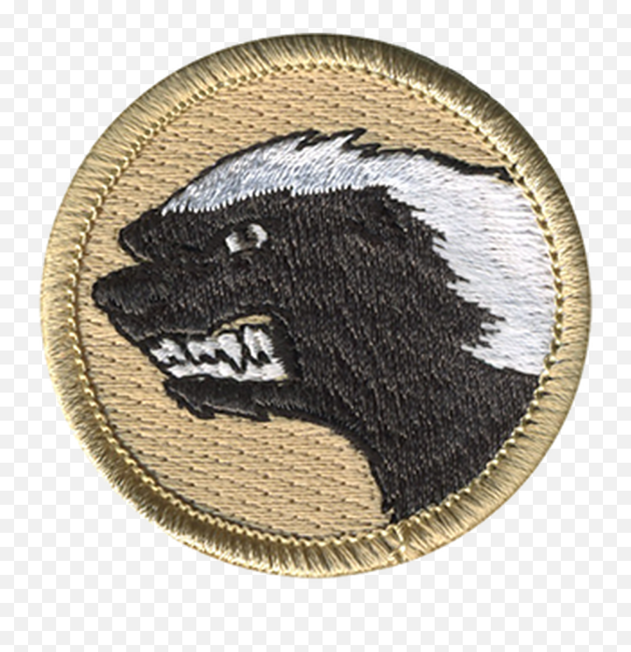 Angry Honey Badger Scout Patrol Patch - Solid Emoji,Honey Badger Logo