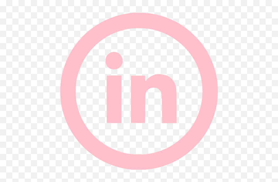 Pink Linkedin 5 Icon - Linkedin Red Emoji,Linkedin Logo Circle